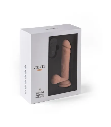 REALISTIC VIBRATOR "R12" FLESH 14.4CM W/ REMOTE CONTROL
