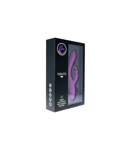 V9 RECHARGEABLE TAPPING VIBRATOR PURPLE