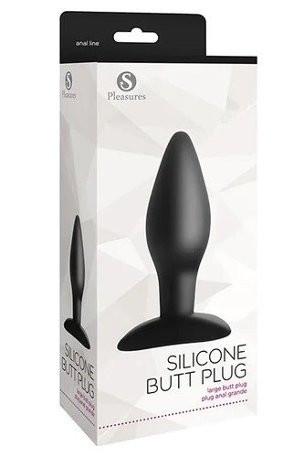 Silicone Butt Plug Large Black