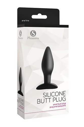 Silicone Butt Plug Small Black