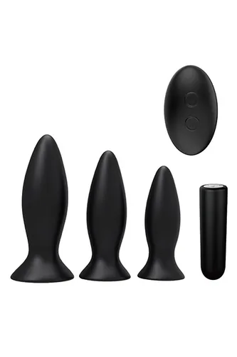 S Pleasures Premium Triplicity Plugs Kit Black