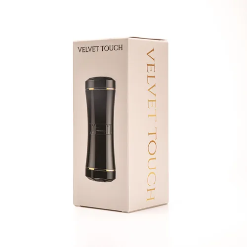 Velvet Touch masturbator dwustonny końce wagina usta czarny