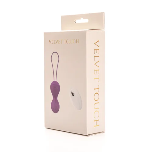 Velvet Touch kulki wibrujące sterowane zdalnie ładowane usb fioletowe