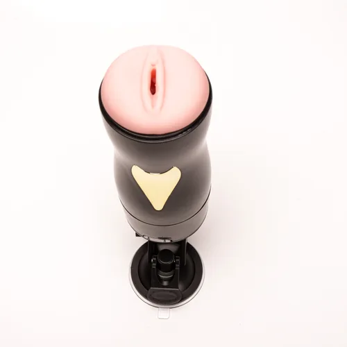 Velvet Touch masturbator z wibracją wagina cyberskóra ładowany usb czarny