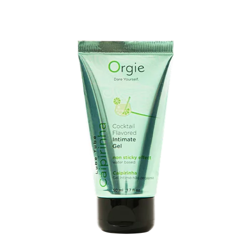 Orgie Lube Tube Cocktail Caipirinha Water-Based Kissable Intimate Gel 50ml