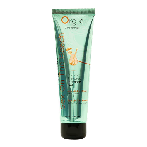 Orgie Lube Tube Cocktail Sex On The Beach Water-Based Kissable Intimate Gel 100ml