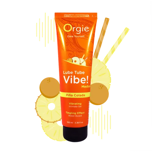 Orgie Lube Tube Vibe! - Medium - Pina Colada - 100ml