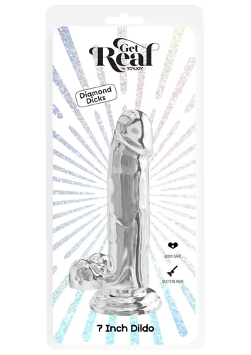 Clear Dildo TPE 18 cm