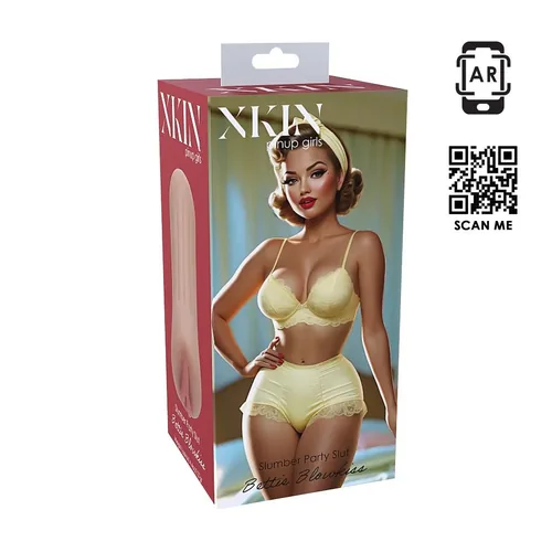 Pinup Dolls - Slumber Party Slut Bettie Blowkiss - TPE Small Masturbator - 127g - Tan