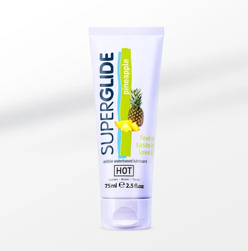 Hot Superglide edible lubricant waterbased - Pineapple 75ml