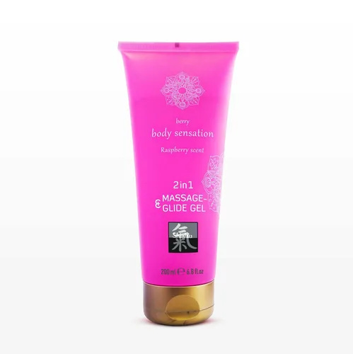 Massage- & Glide Gel 2 in 1 - Raspberry scent