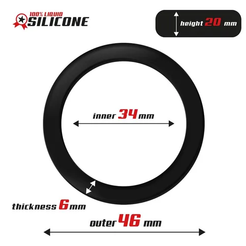 Liquid Silicone Cock Ring 3.4 cm