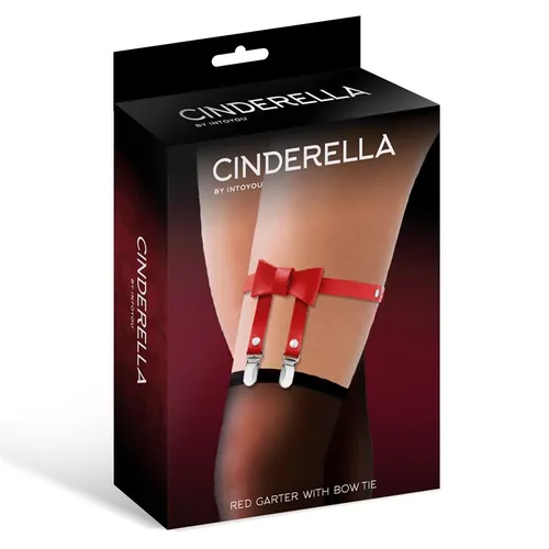 Cinderella Red Garter With Bow Tie