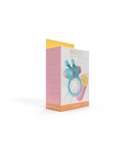 RINY VIBRATING RING W/ BLUE SILICONE USB CONTROLLER